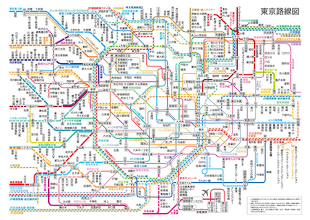 Toyko transportation map